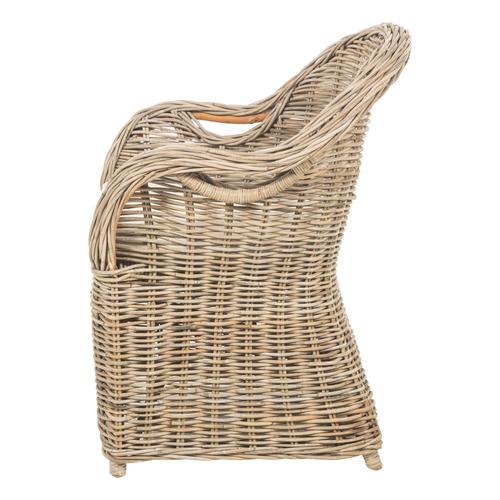  SERRES RATTAN KOLÇAKLI SANDALYE AÇIK KAHVE