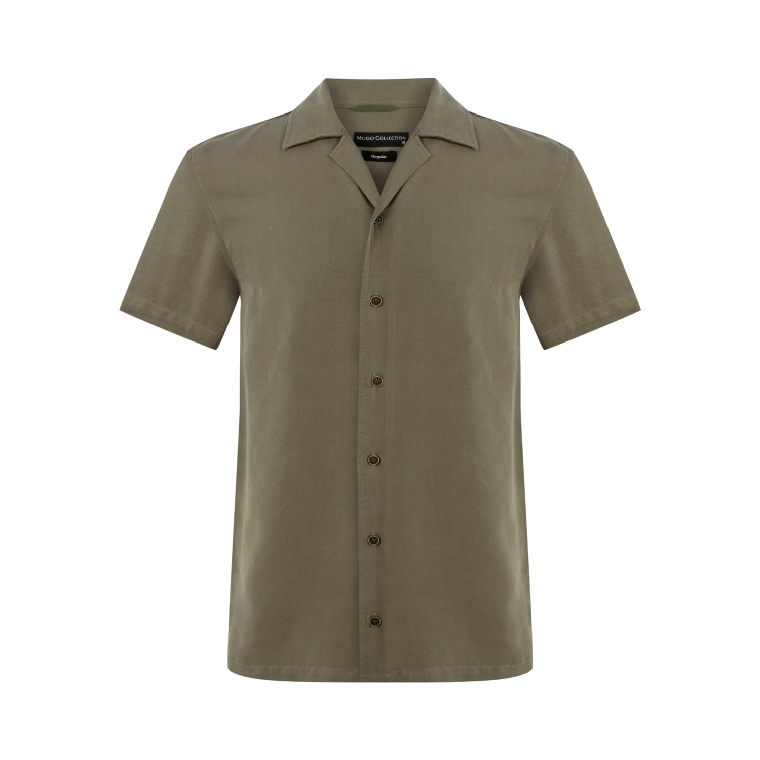 TENCEL REGULAR FIT KISA KOLLU GÖMLEK