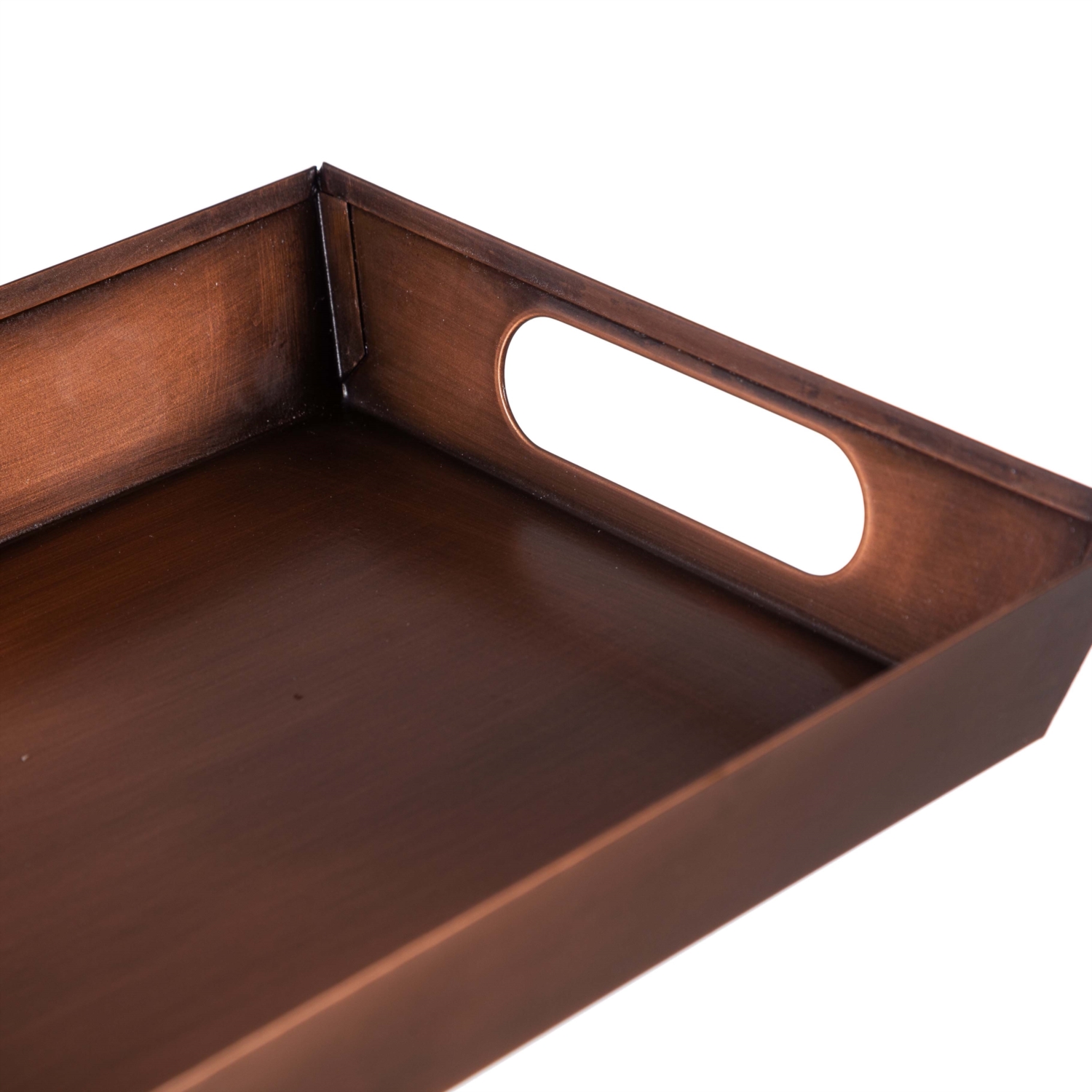 BAKIR KAPLAMA METAL TEPSİ 29X20CM