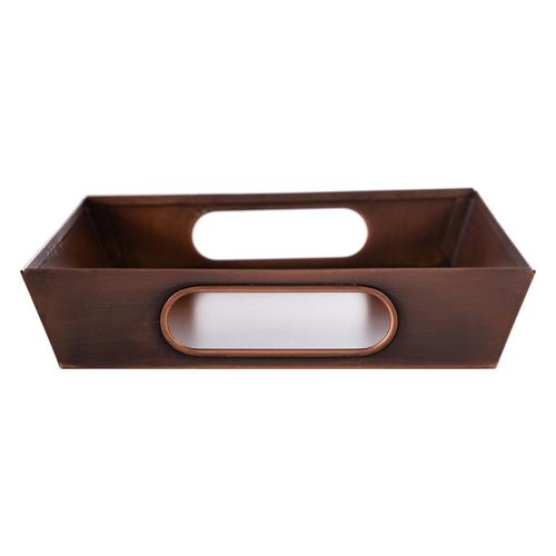  BAKIR KAPLAMA METAL TEPSİ 29X20CM