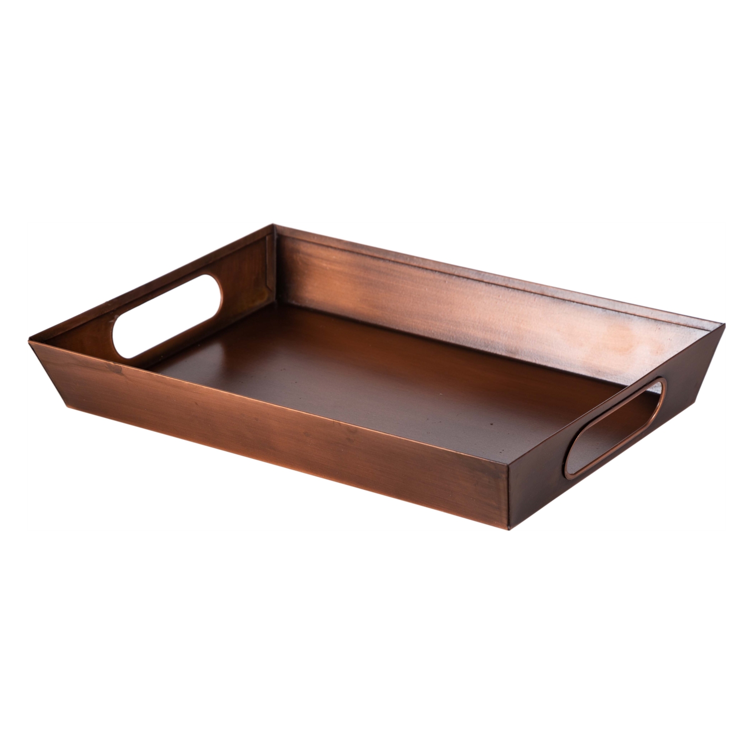 BAKIR KAPLAMA METAL TEPSİ 29X20CM