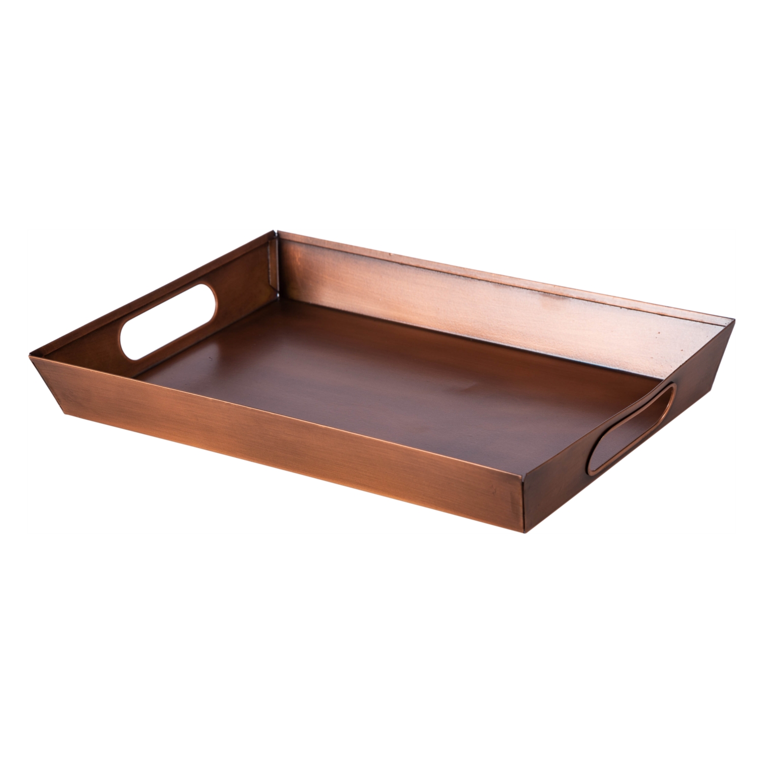 BAKIR KAPLAMA  METAL TEPSİ 33X23CM