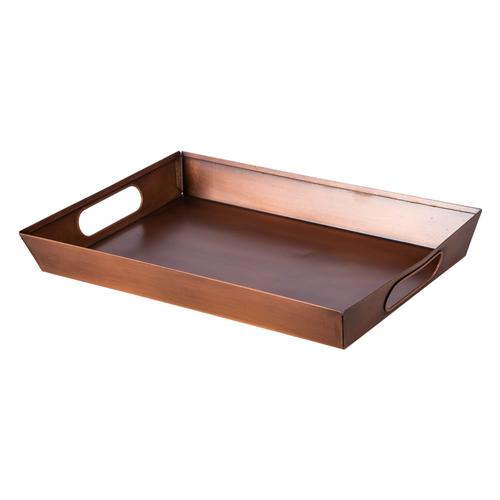  BAKIR KAPLAMA  METAL TEPSİ 33X23CM