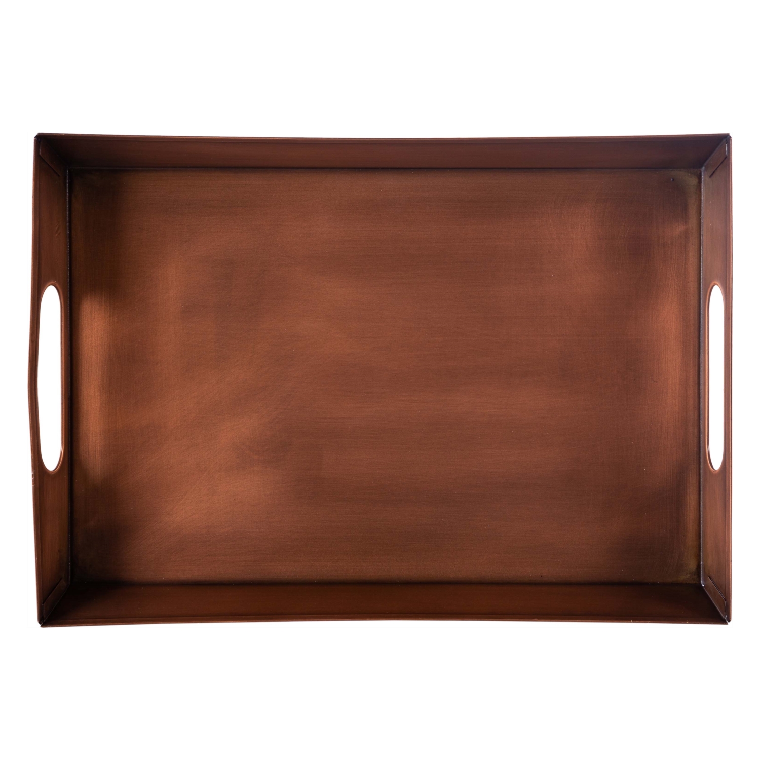 BAKIR KAPLAMA  METAL TEPSİ 33X23CM