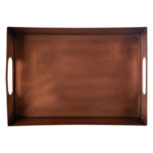  BAKIR KAPLAMA  METAL TEPSİ 33X23CM