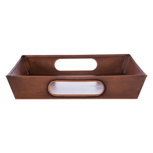  BAKIR KAPLAMA  METAL TEPSİ 33X23CM