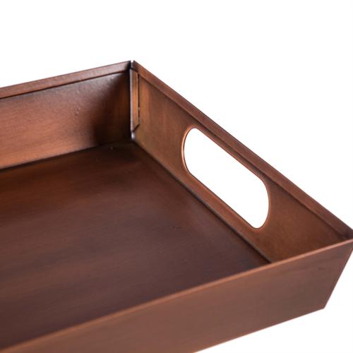  BAKIR KAPLAMA  METAL TEPSİ 33X23CM