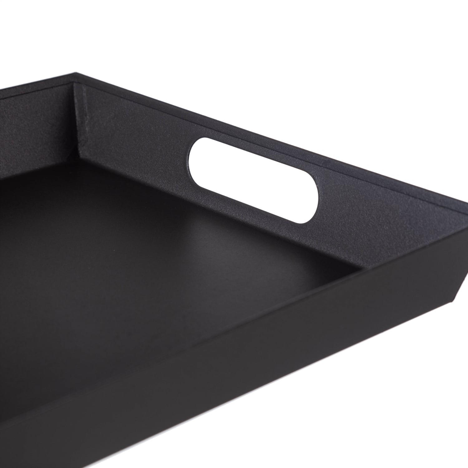 SİYAH METAL TEPSİ 37X28CM