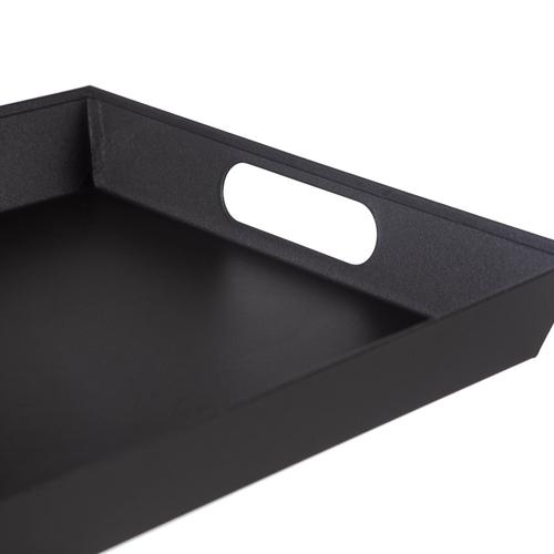  SİYAH METAL TEPSİ 37X28CM