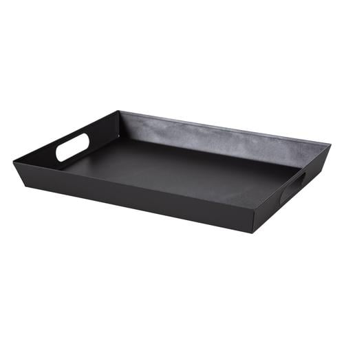  SİYAH METAL TEPSİ 37X28CM