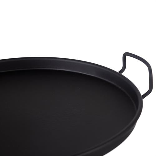  YUVARLAK METAL TEPSİ 25CM-MAT SİYAH