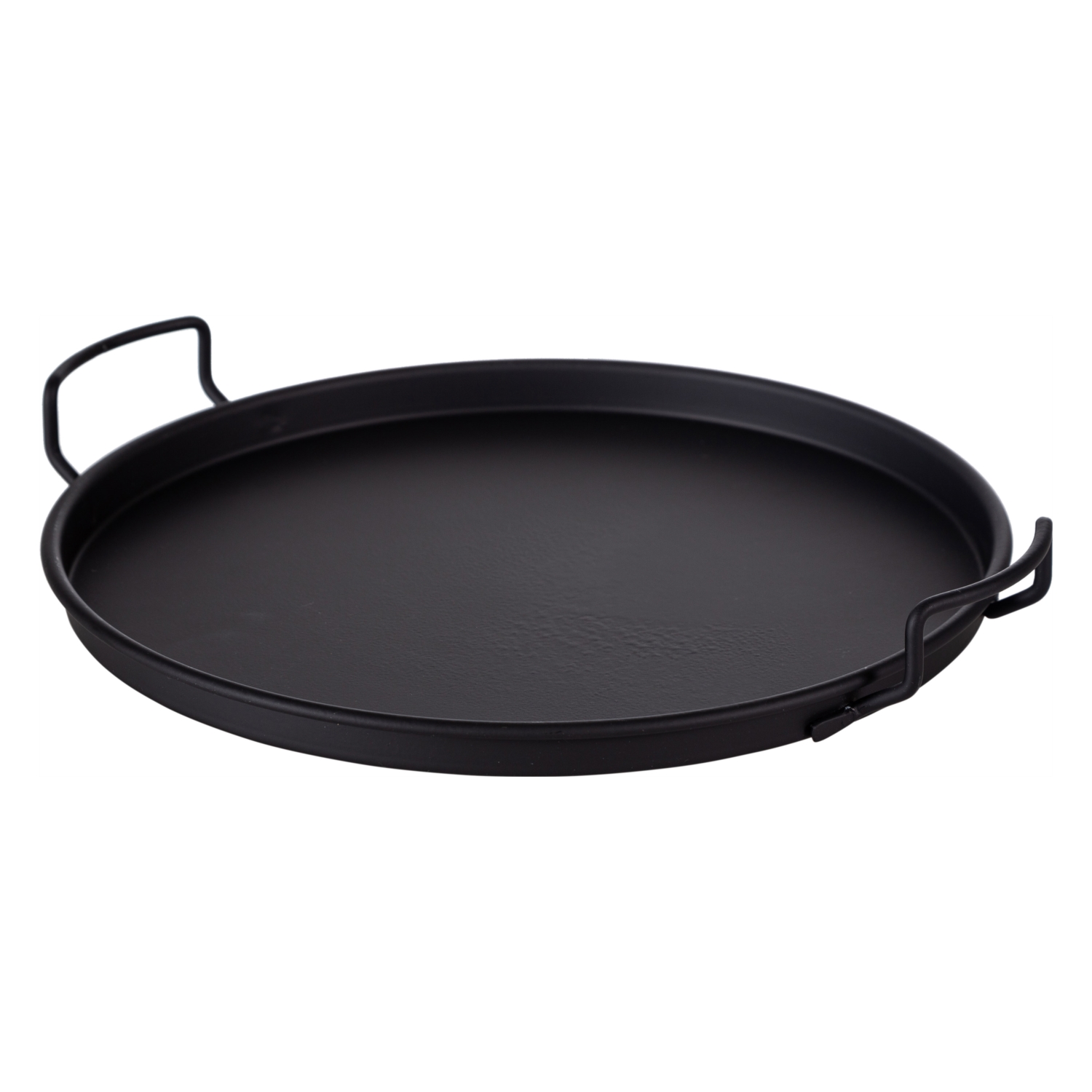 YUVARLAK METAL TEPSİ 25CM-MAT SİYAH