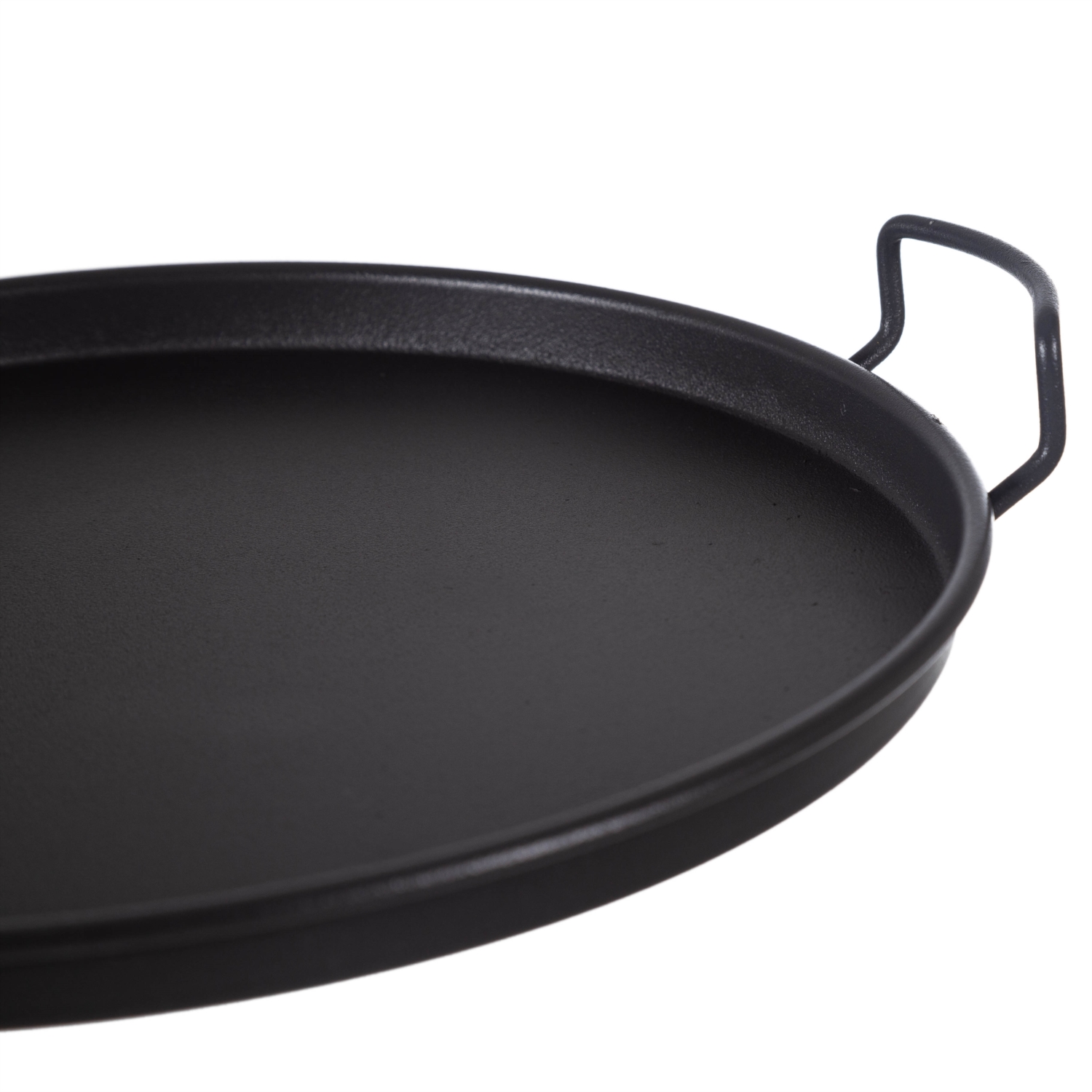 YUVARLAK METAL TEPSİ 25 CM-SİYAH