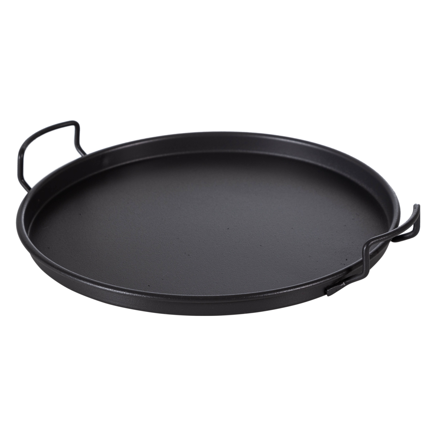 YUVARLAK METAL TEPSİ 25 CM-SİYAH