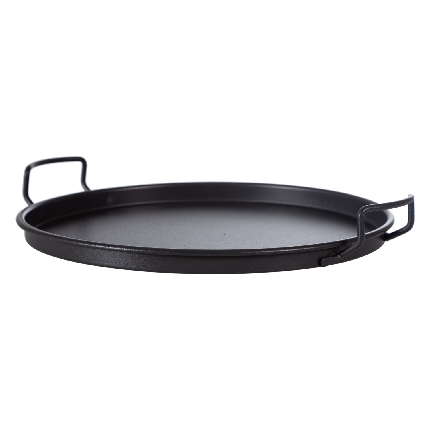 YUVARLAK METAL TEPSİ 25 CM-SİYAH