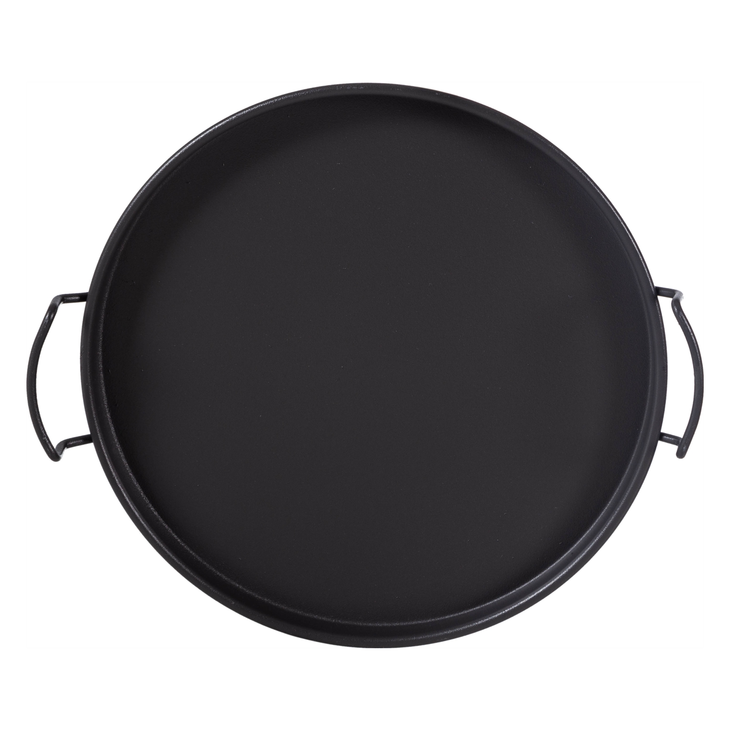 YUVARLAK METAL TEPSİ 25 CM-SİYAH