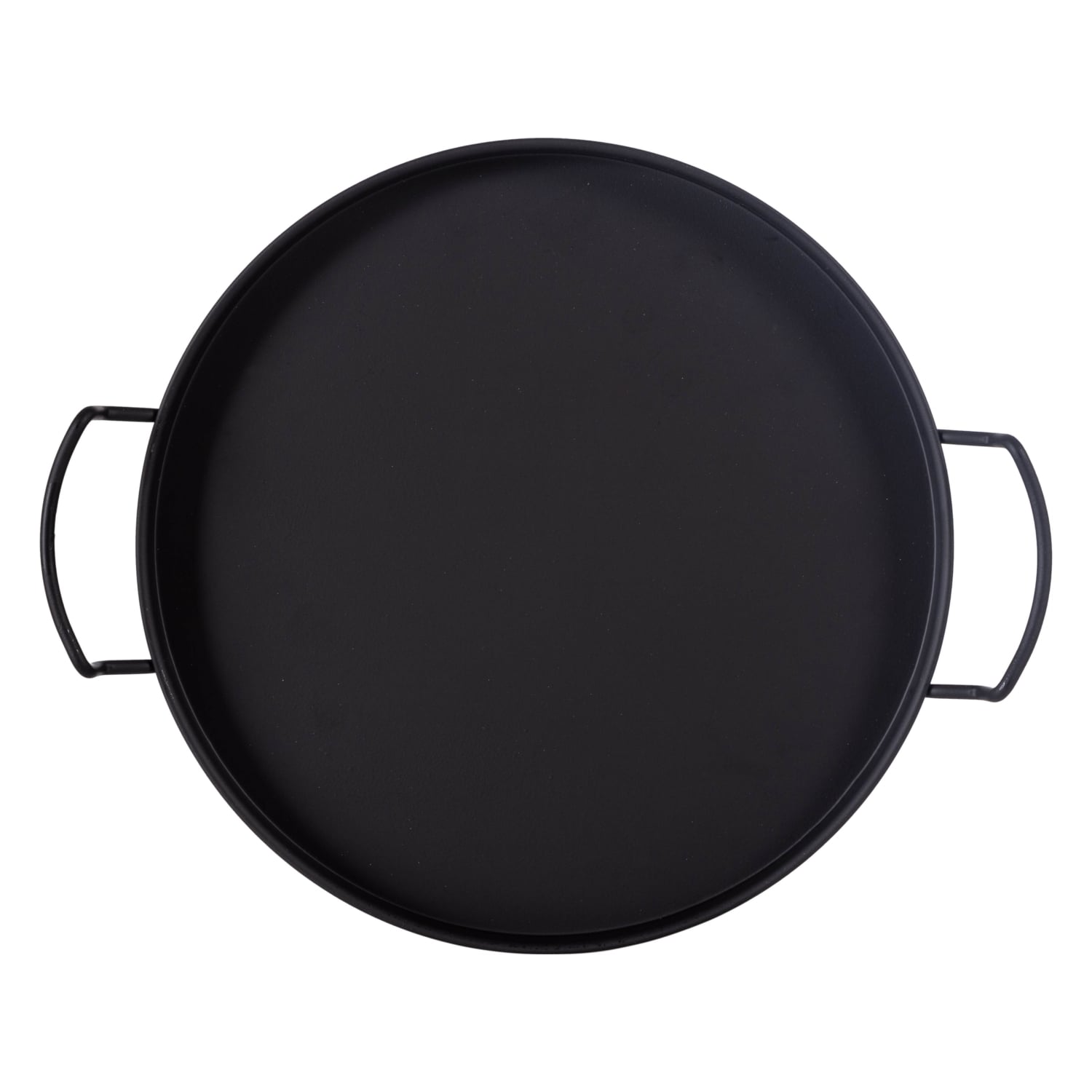 YUVARLAK METAL TEPSİ 28CM-MAT SİYAH