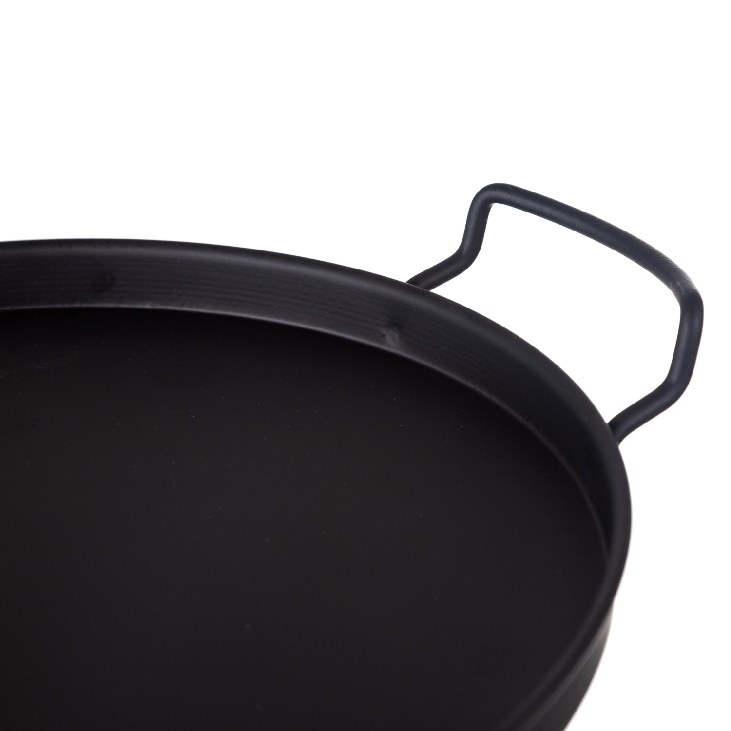 YUVARLAK METAL TEPSİ 28CM-MAT SİYAH