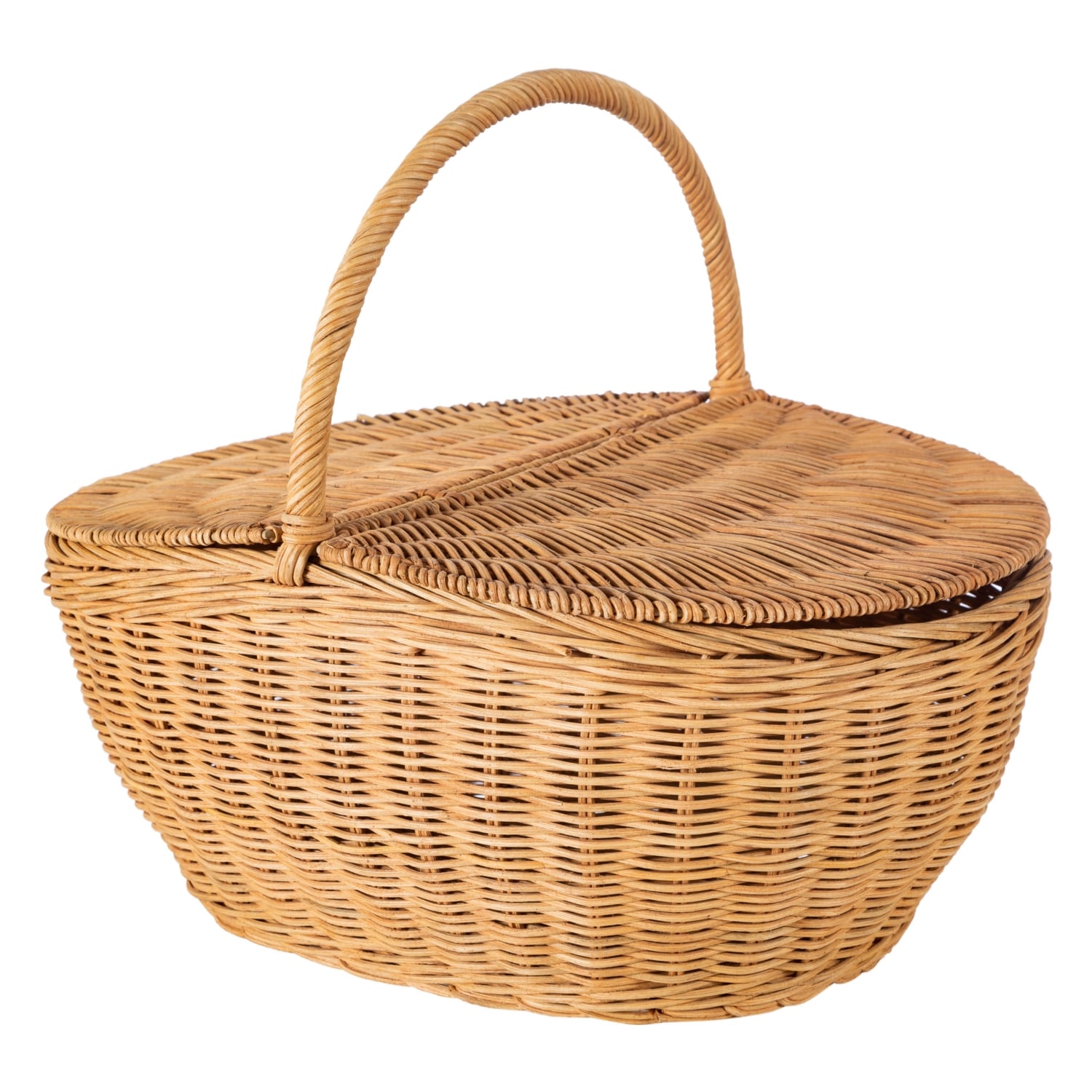 RATTAN PİKNİK SEPETİ 45x33 CM