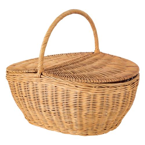  RATTAN PİKNİK SEPETİ 45x33 CM