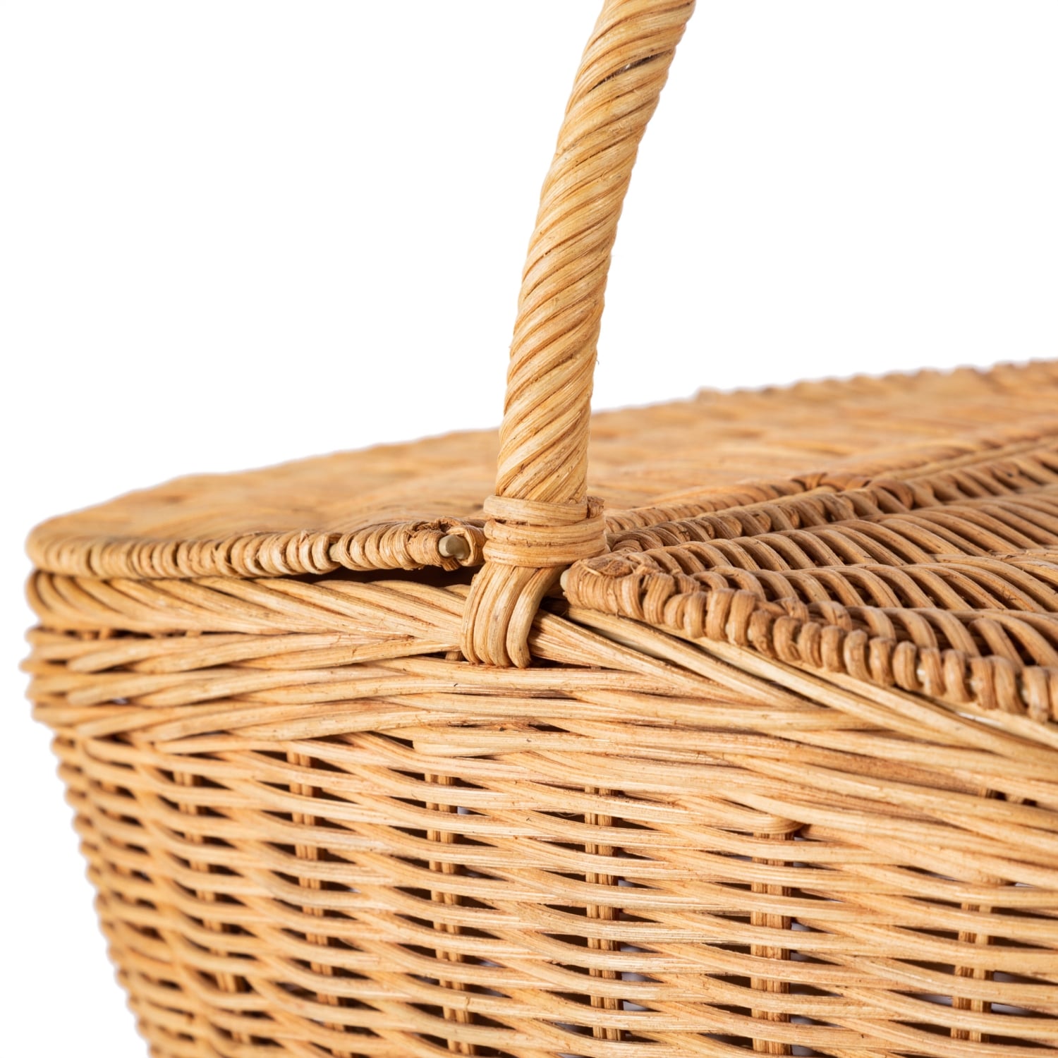 RATTAN PİKNİK SEPETİ 45x33 CM