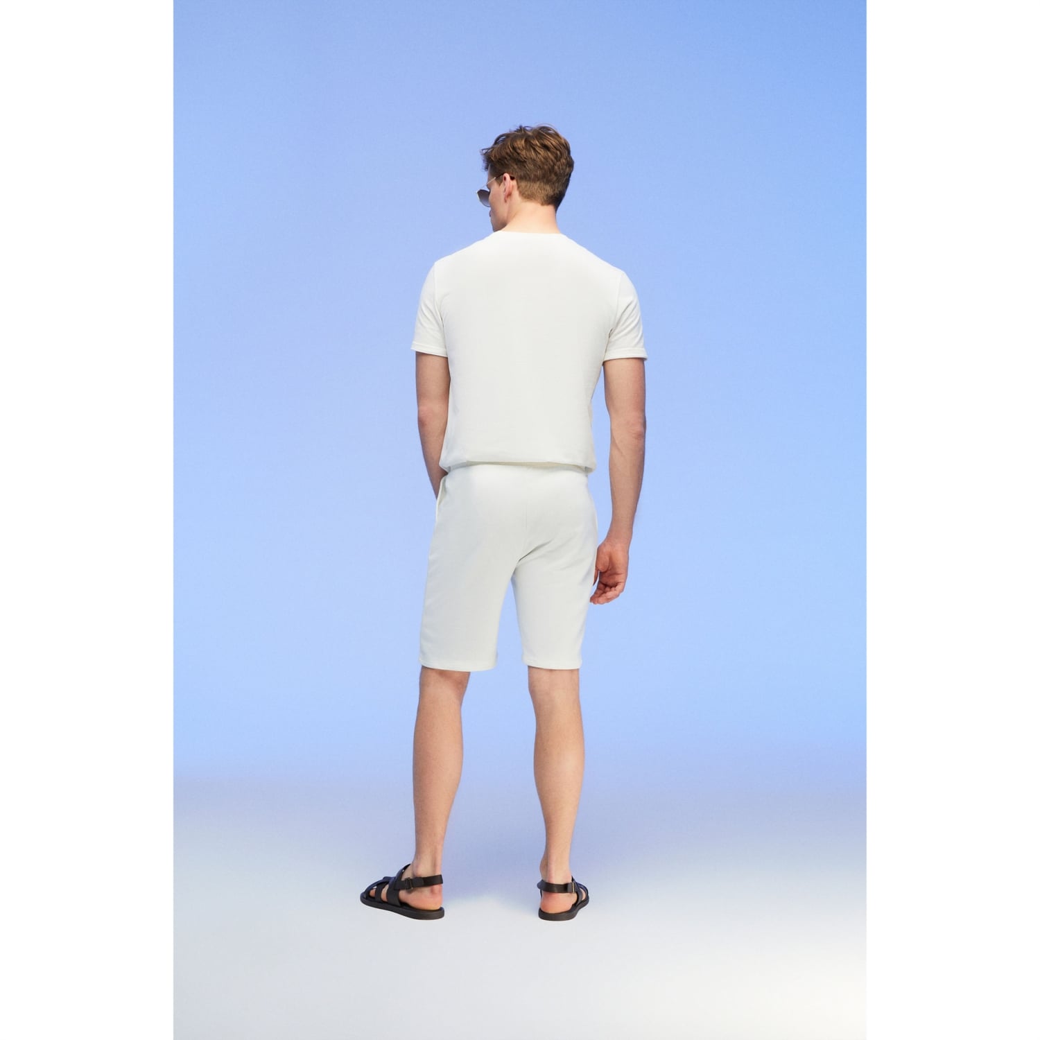 BELİ LASTİKLİ PAMUKLU ŞORT