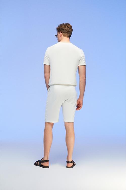  BELİ LASTİKLİ PAMUKLU ŞORT