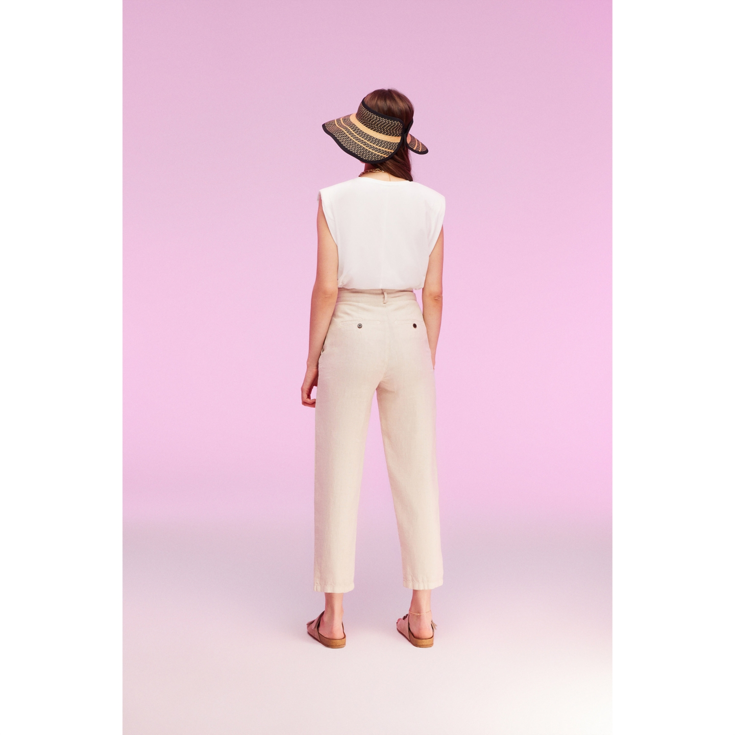 HAVUÇ KESİM KETEN PANTOLON