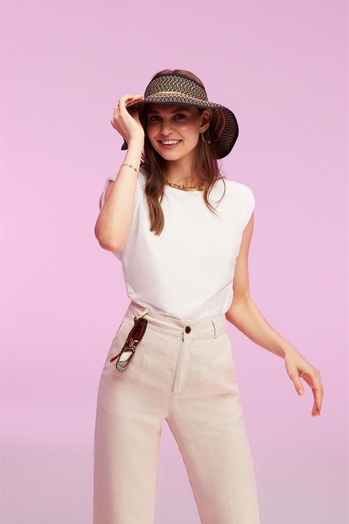  HAVUÇ KESİM KETEN PANTOLON