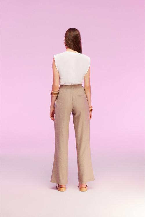  BELİ LASTİKLİ GENİŞ PAÇA PANTOLON