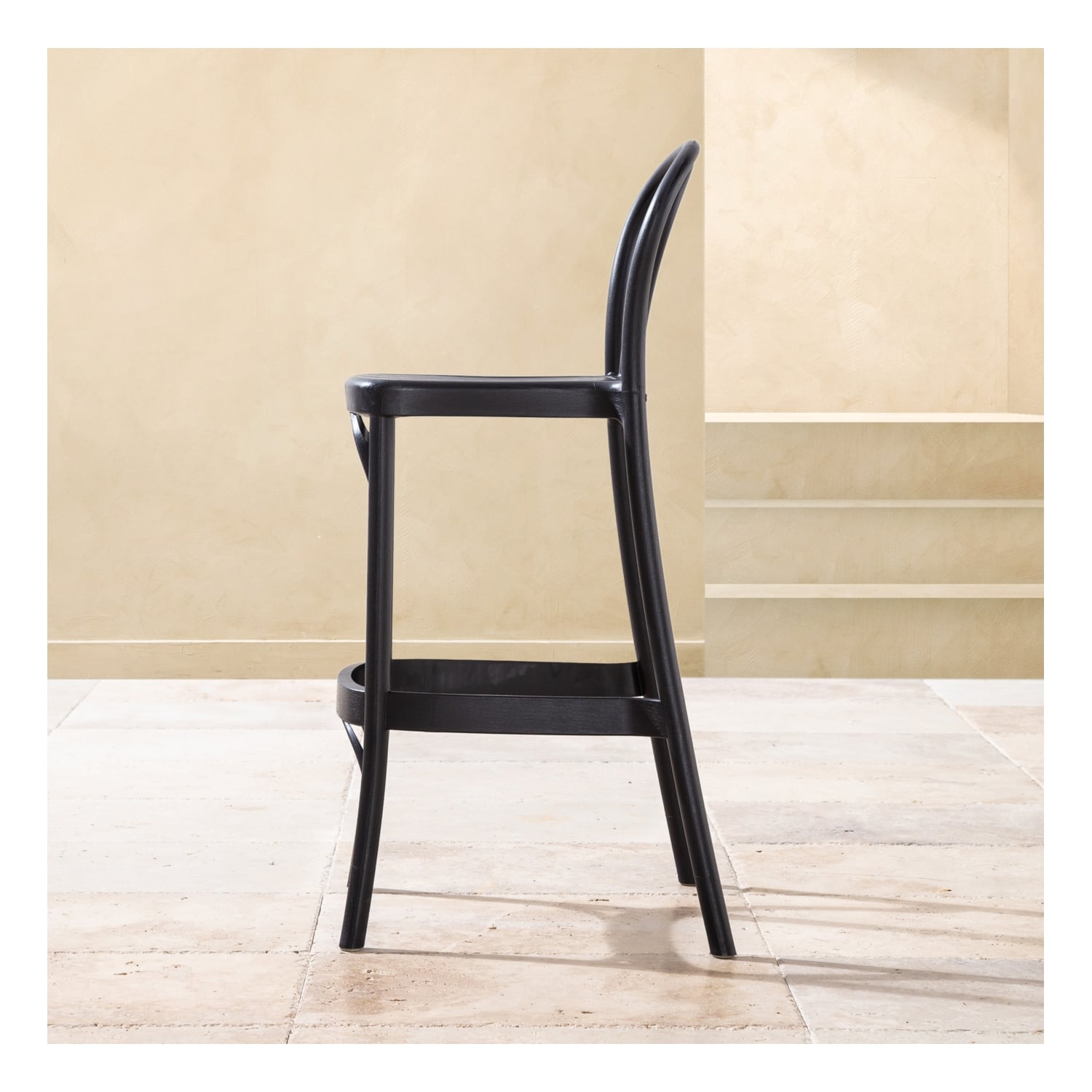 BERN BAR SANDALYESİ SIYAH