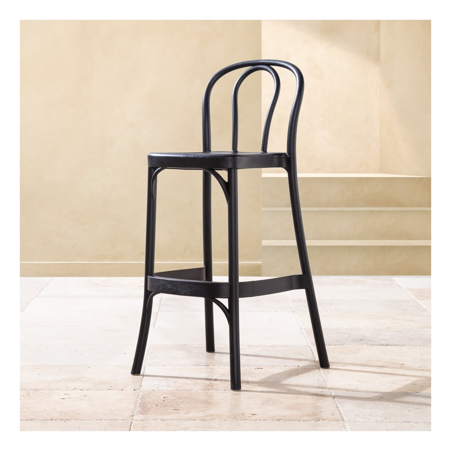 BERN BAR SANDALYESİ SIYAH