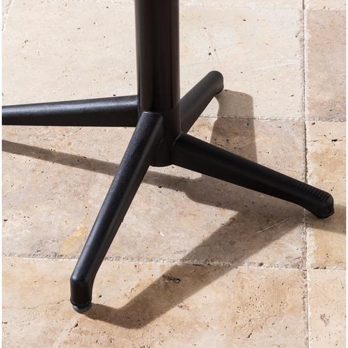  LUZERN KATLANIR  YUVARLAK MASA SIYAH 70X70 CM