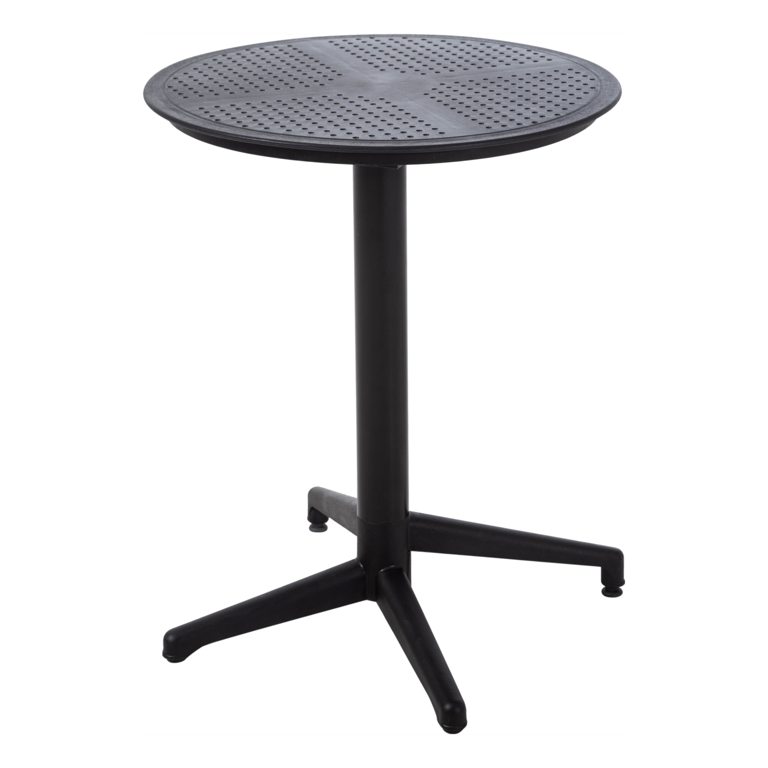 LUZERN KATLANIR  YUVARLAK MASA SIYAH 70X70 CM