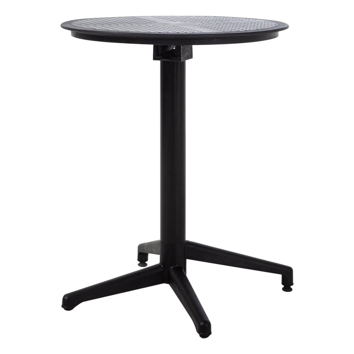 LUZERN KATLANIR  YUVARLAK MASA SIYAH 70X70 CM