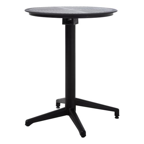  LUZERN KATLANIR  YUVARLAK MASA SIYAH 70X70 CM