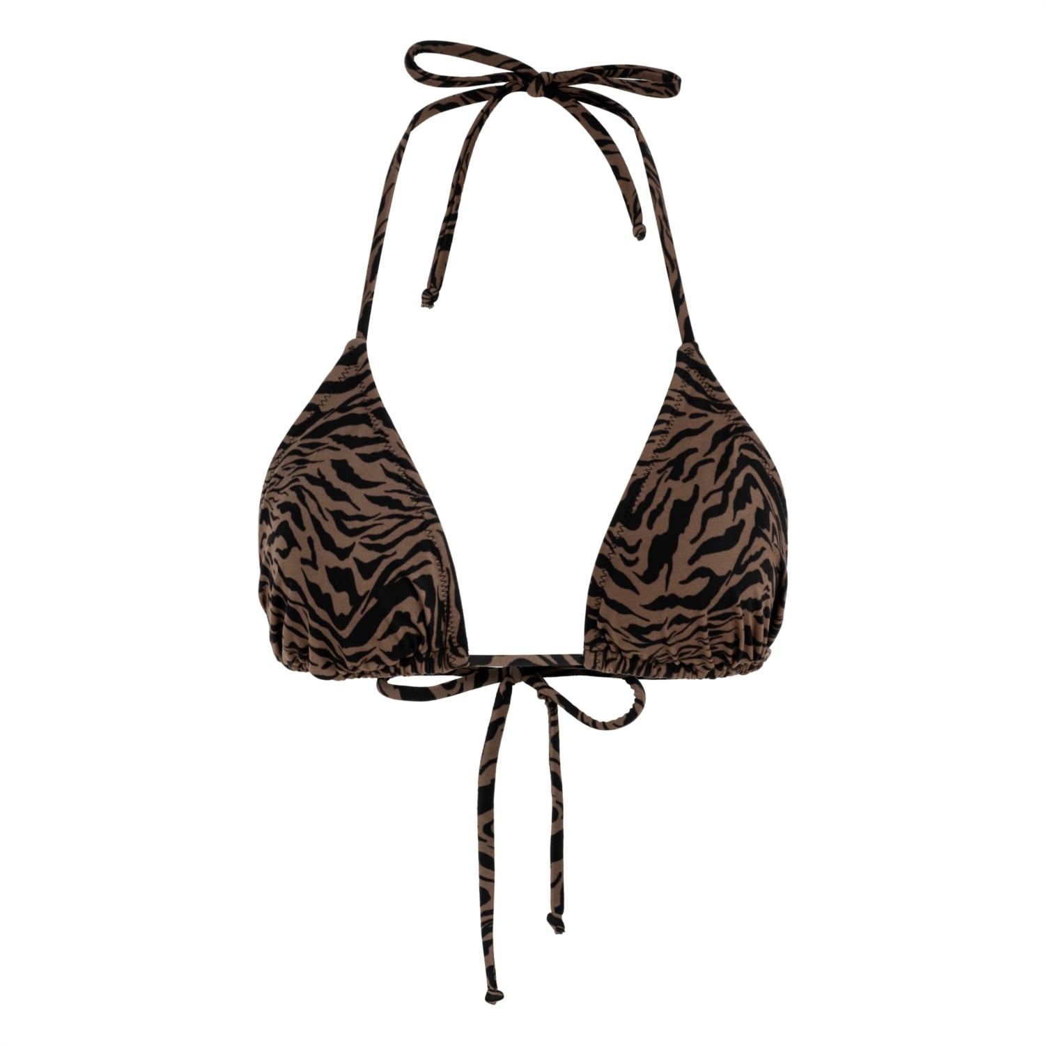 ZEBRA DESENLİ ÜÇGEN BİKİNİ ÜSTÜ