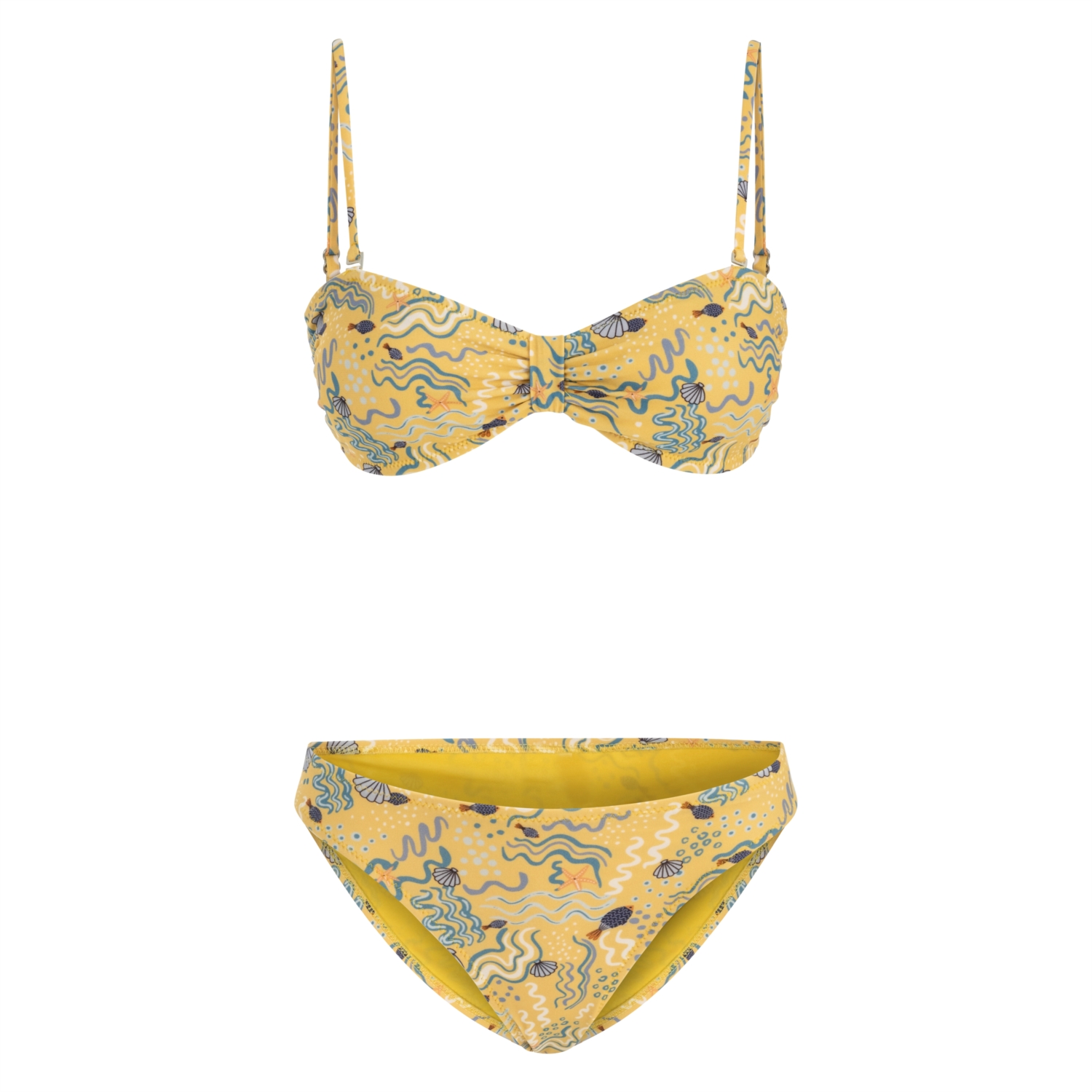 DESENLİ STRAPLEZ BİKİNİ ÜSTÜ