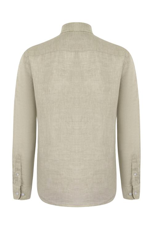  REGULAR FIT KETEN GÖMLEK