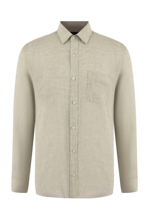  REGULAR FIT KETEN GÖMLEK