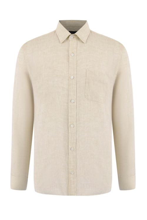  REGULAR FIT KETEN GÖMLEK