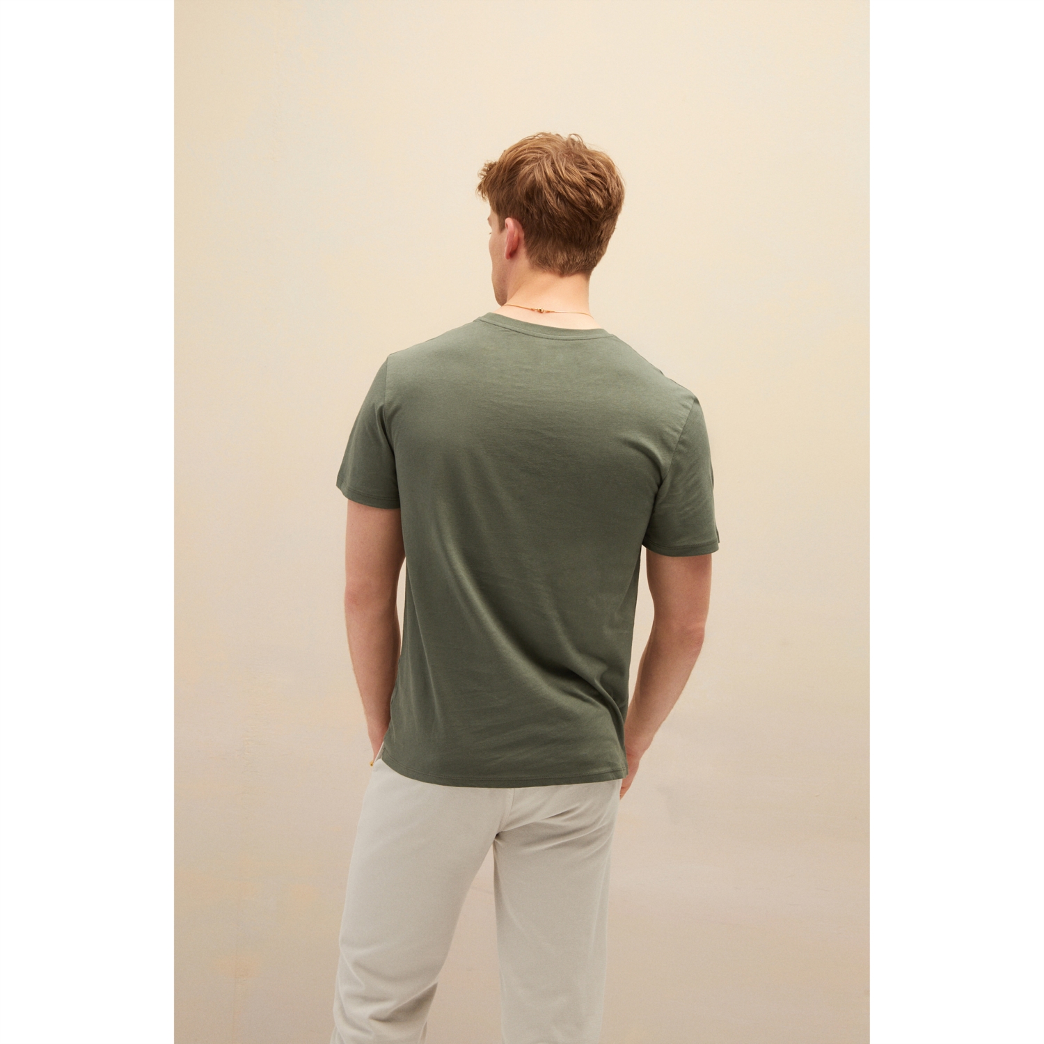PAMUKLU BİSİKLET YAKA BASIC T-SHIRT