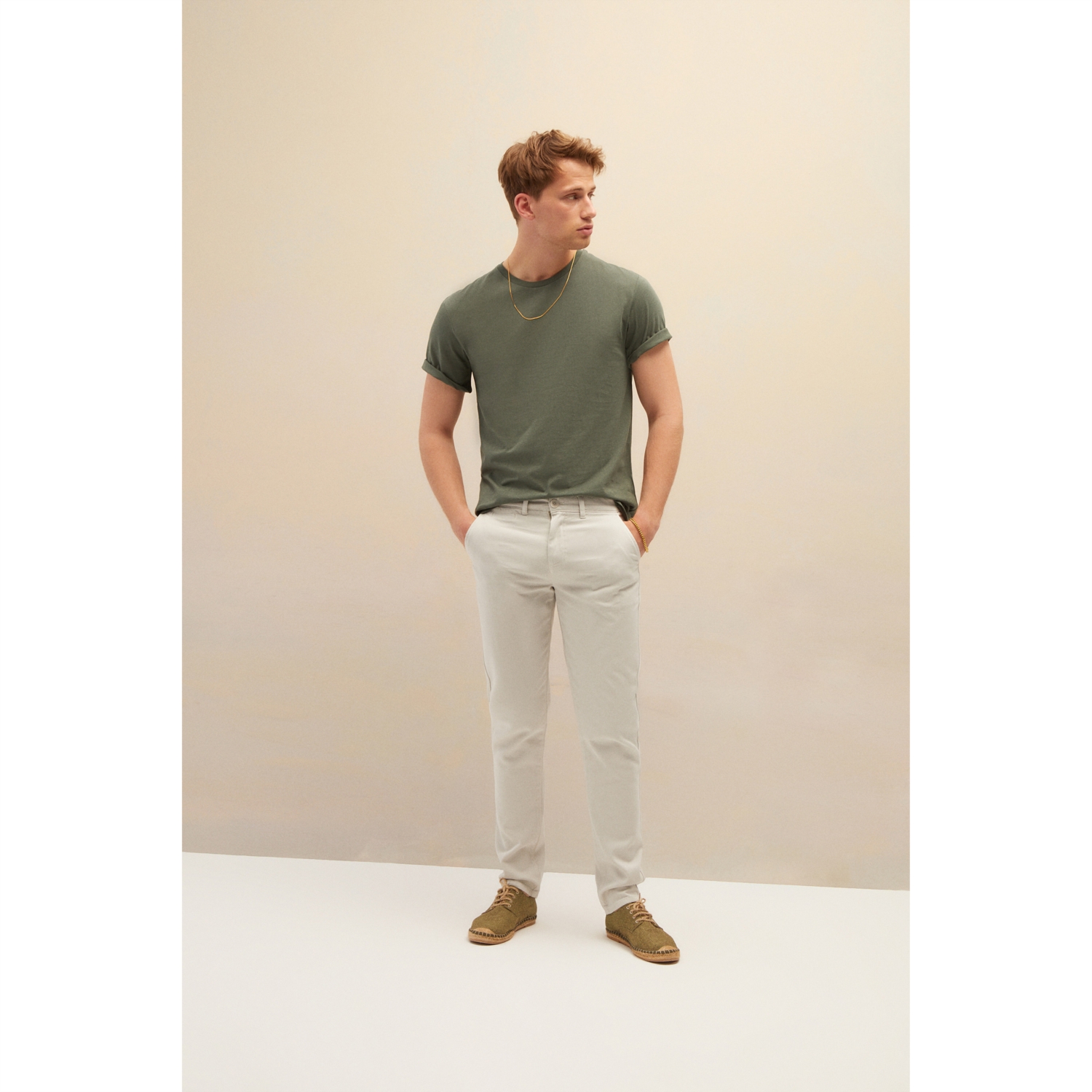 PAMUKLU BİSİKLET YAKA BASIC T-SHIRT