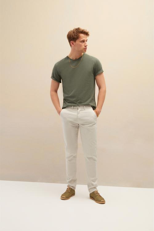  PAMUKLU BİSİKLET YAKA BASIC T-SHIRT