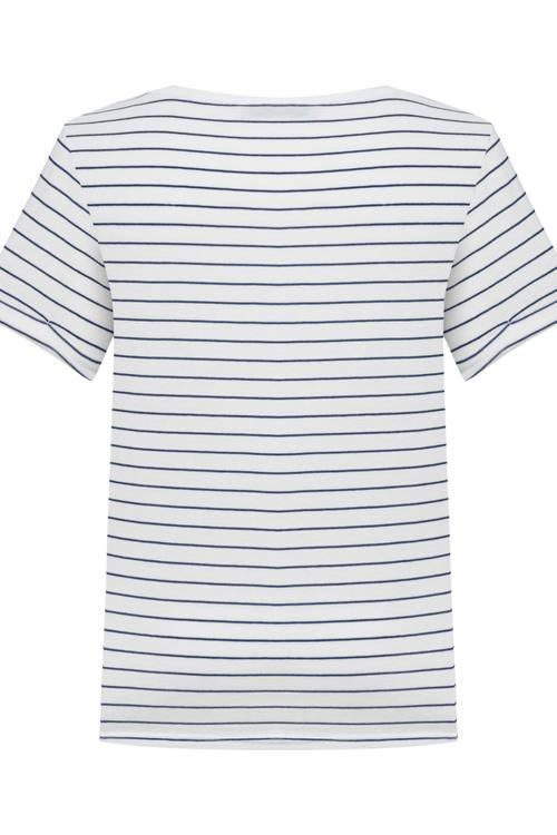  ÇİZGİLİ BİSİKLET YAKA T-SHIRT