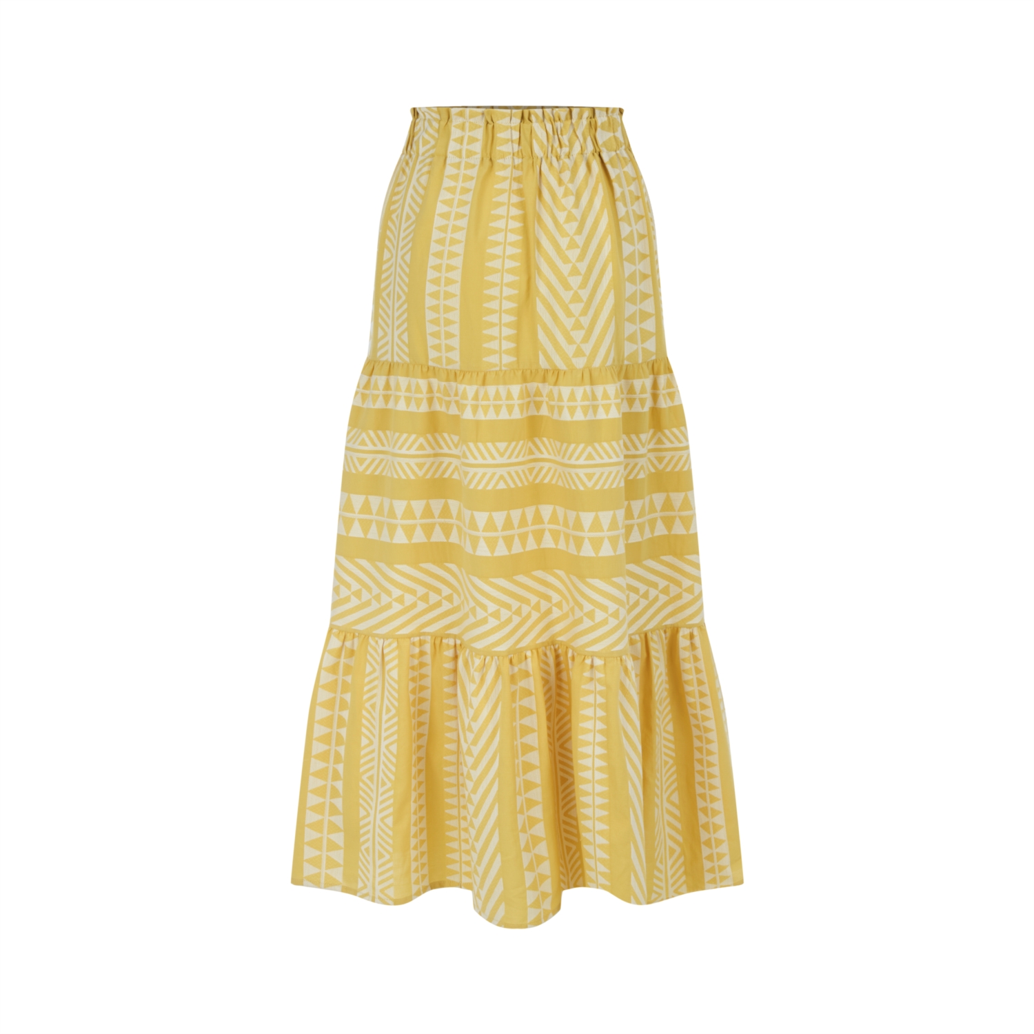 ETNİK DESENLİ UZUN KLOŞ ETEK