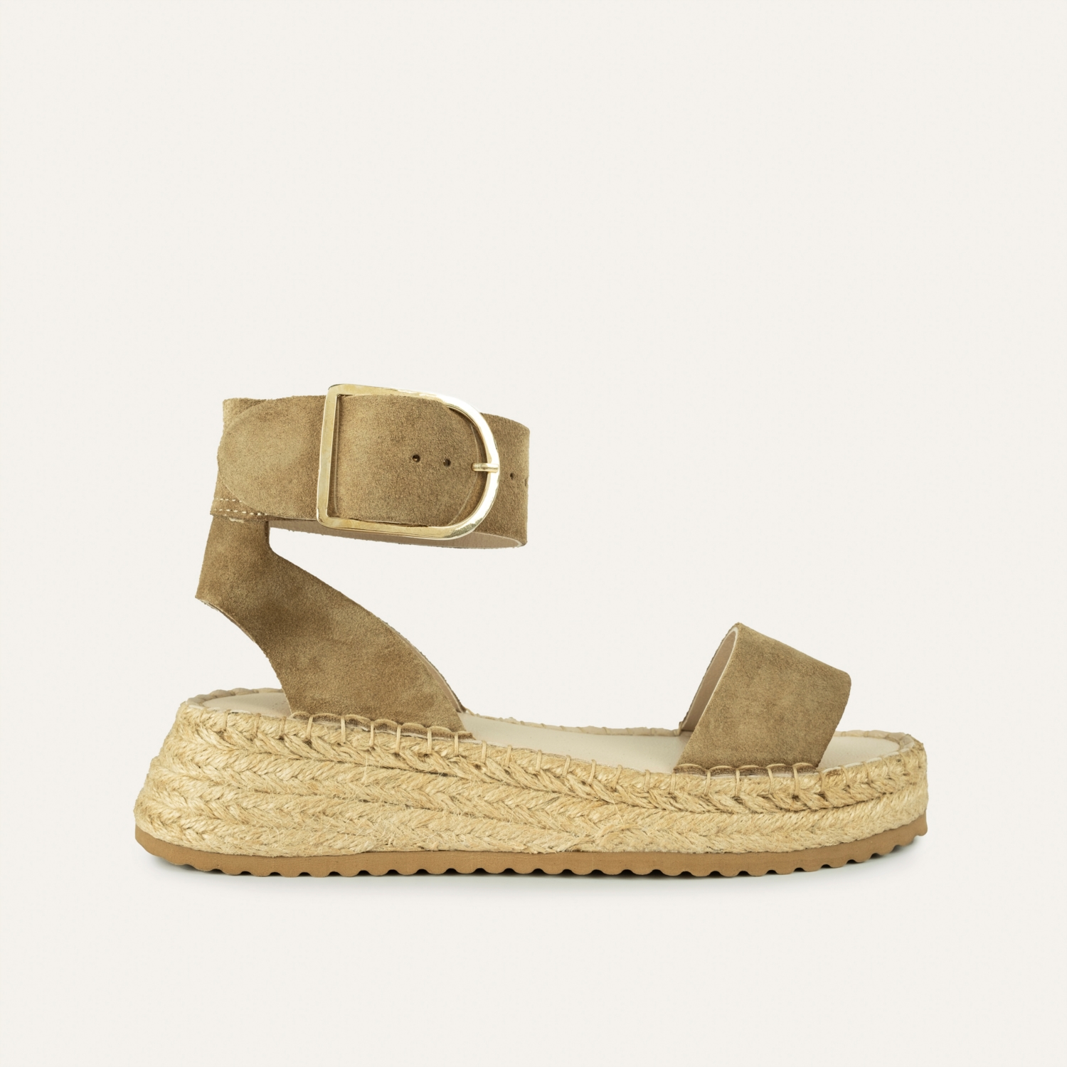 HASIR TABANLI BİLEKTEN BAĞLAMALI SANDALET