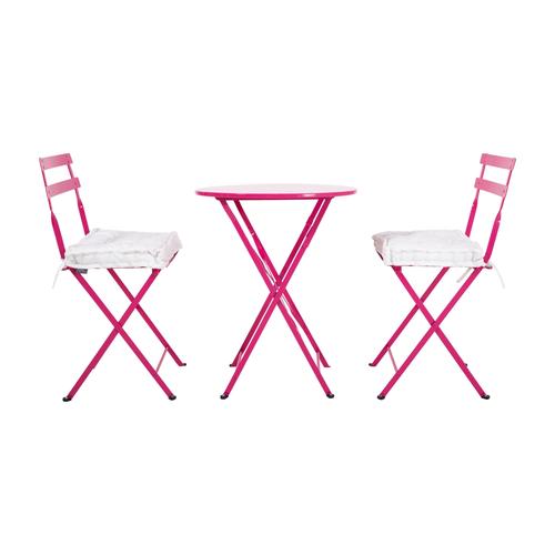  LUNA BISTRO SET PEMBE