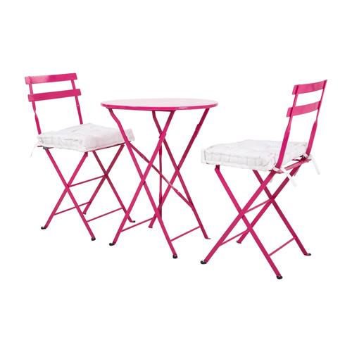  LUNA BISTRO SET PEMBE