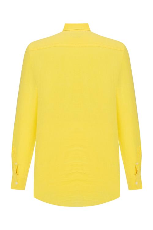  SLIM FIT NEON KETEN GÖMLEK